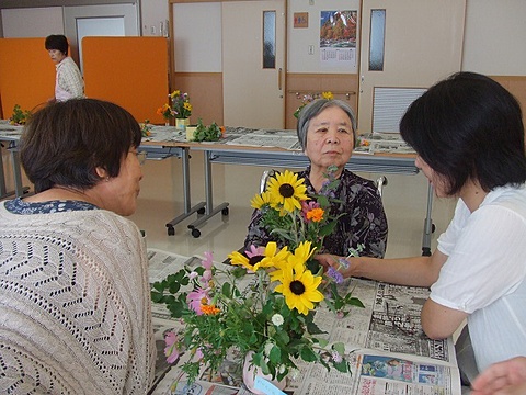9月の生け花教室１